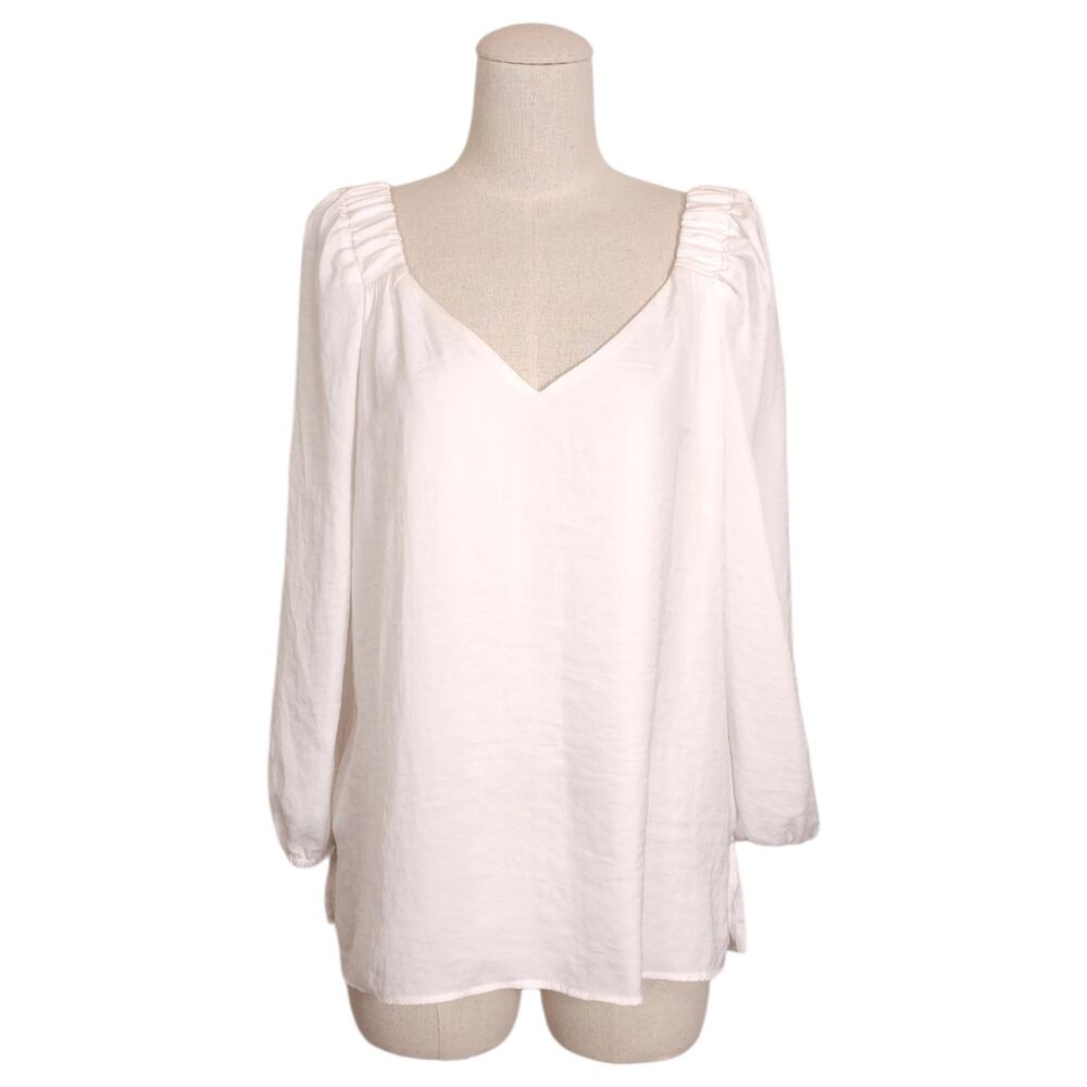 Vince Camuto Flowy Blouse White Sz Medium